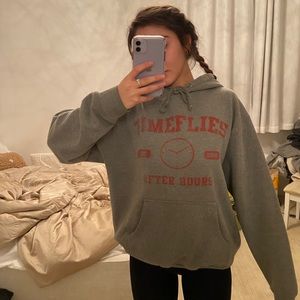 Gray “Timeflies” Hoodie